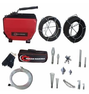 Mİran Makine 22 mm / 16mm Tıkanıklık Açma Spiral Set Yüksek Kalite KANAL AÇMA MAKİNESİ
