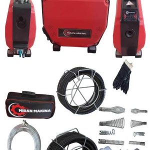 Mİran Makine 22 mm/16mm Tıkanıklık Açma Spiral Set Yüksek Kalite KANAL AÇMA MAKİNESİ