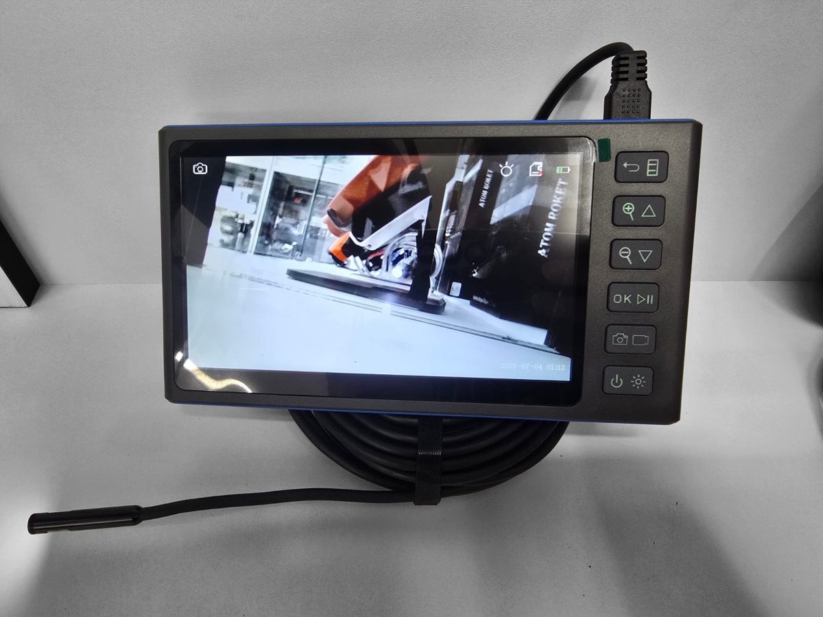 7,0 inç IPS HD ekran 15m 3 Kameralı Monitörlü Sert Tel Kablolu Boroskop Kamera - Görsel 16